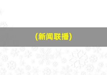 (新闻联播)