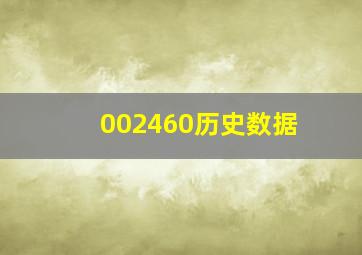 002460历史数据