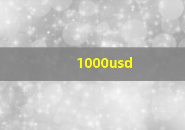 1000usd