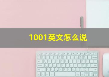 1001英文怎么说