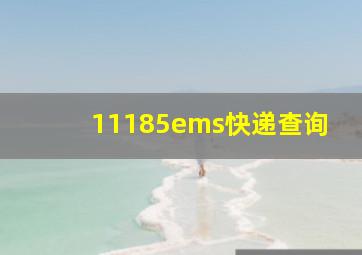 11185ems快递查询