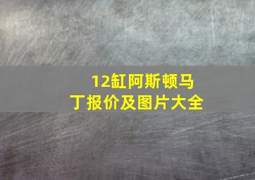 12缸阿斯顿马丁报价及图片大全