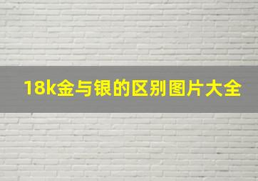 18k金与银的区别图片大全