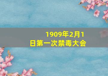 1909年2月1日第一次禁毒大会