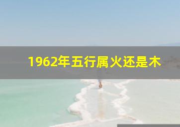 1962年五行属火还是木