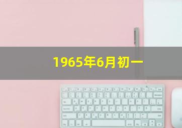 1965年6月初一