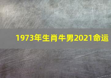 1973年生肖牛男2021命运