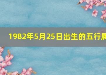 1982年5月25日出生的五行属