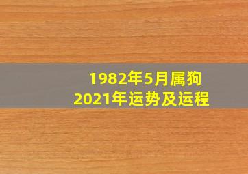 1982年5月属狗2021年运势及运程