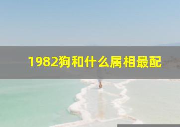 1982狗和什么属相最配