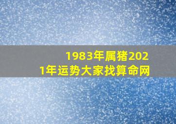 1983年属猪2021年运势大家找算命网