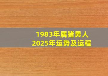 1983年属猪男人2025年运势及运程