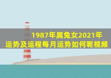 1987年属兔女2021年运势及运程每月运势如何呢视频