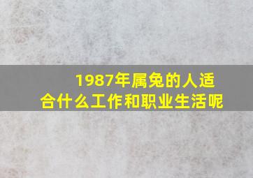 1987年属兔的人适合什么工作和职业生活呢