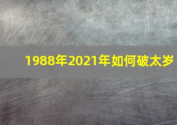 1988年2021年如何破太岁