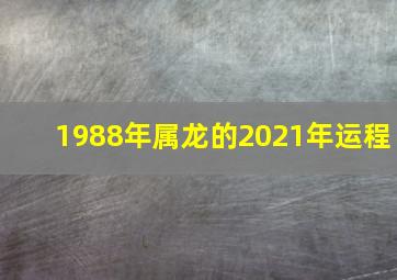 1988年属龙的2021年运程