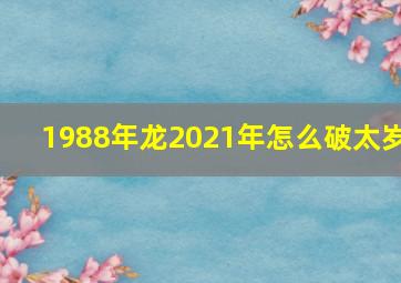 1988年龙2021年怎么破太岁