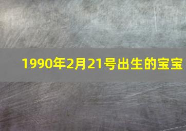 1990年2月21号出生的宝宝