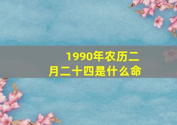 1990年农历二月二十四是什么命