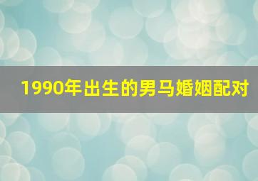 1990年出生的男马婚姻配对