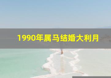 1990年属马结婚大利月