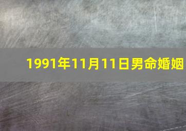 1991年11月11日男命婚姻