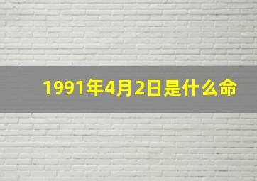 1991年4月2日是什么命