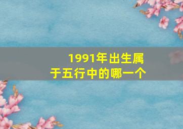 1991年出生属于五行中的哪一个