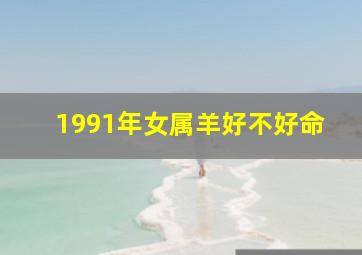 1991年女属羊好不好命