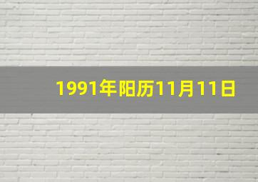 1991年阳历11月11日