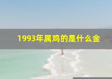 1993年属鸡的是什么金