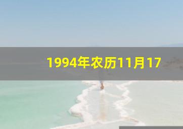 1994年农历11月17