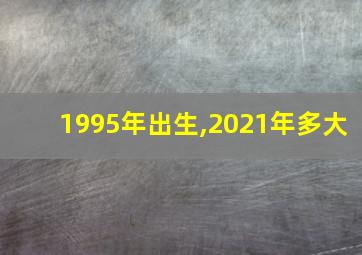 1995年出生,2021年多大