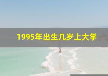 1995年出生几岁上大学