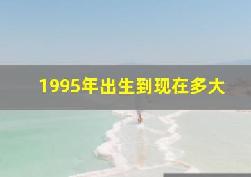 1995年出生到现在多大