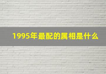 1995年最配的属相是什么