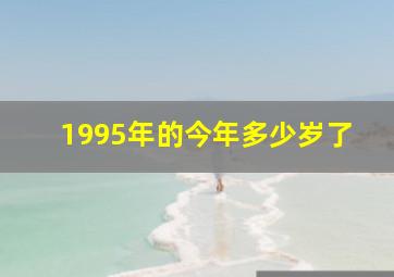 1995年的今年多少岁了