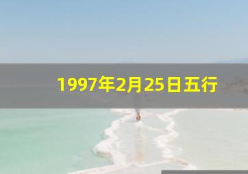 1997年2月25日五行