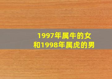 1997年属牛的女和1998年属虎的男