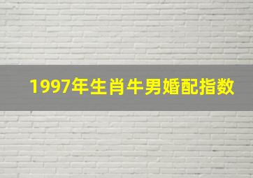 1997年生肖牛男婚配指数