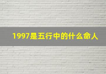 1997是五行中的什么命人