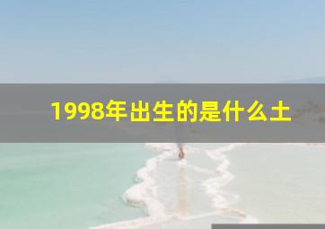 1998年出生的是什么土