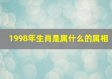 1998年生肖是属什么的属相