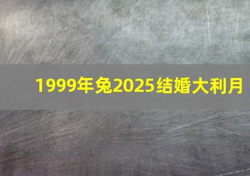 1999年兔2025结婚大利月