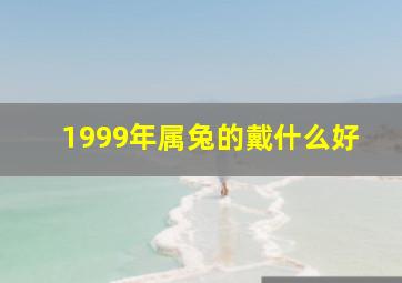 1999年属兔的戴什么好