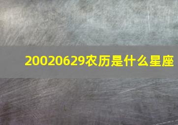 20020629农历是什么星座