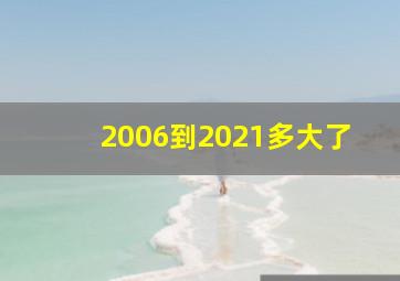 2006到2021多大了