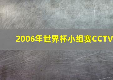 2006年世界杯小组赛CCTV