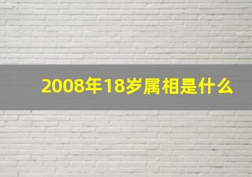 2008年18岁属相是什么