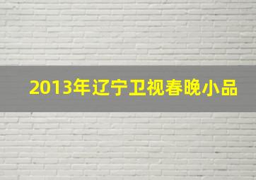 2013年辽宁卫视春晚小品